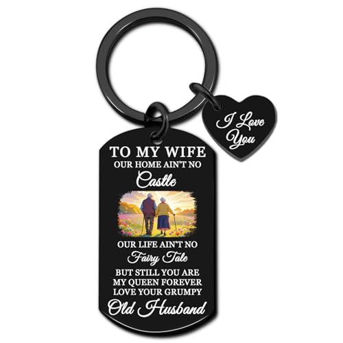VIESUJI Stocking Stuffers Wife Keychain Wedding Anniversary Valentine's Day Birthday