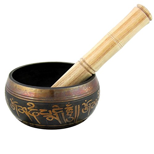 Bol tibétain de méditation Devyom : bol chantant bouddhiste 10,2 cm