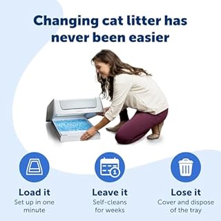 PetSafe ScoopFree Disposable Crystal Cat Litter Tray - Easy Cleaning Box - Refill Tray for Automatic Litter Box - Fresh Scent - 4.3 lb Bags - 6 Pack