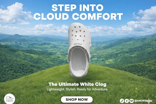Image of TITTALS Clogs Ultra-Comfort Slip-On Clogs for Men & Women | Lightweight, Breathable, Anti-Skid Casual Sandals | All-Day Comfort Indoor /Outdoor Footwear