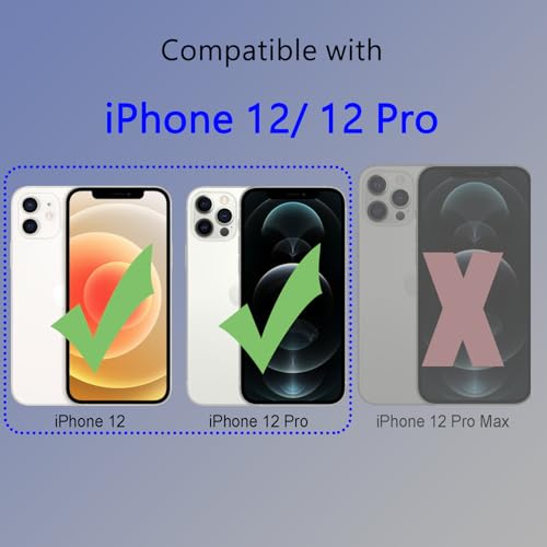 Image of FanTEK Phone Case Compatible with iPhone 12 & iPhone 12 Pro 6.1 Inch, Magnetic Case Clear Protective Bumper Hard Back Cover