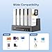 MAIWO 5 Bay External Hard Drive Docking Station for 2.5'' 3.5'' SATA HDD/SSD, USB3.0 HDD Dock with Offline Clone, 5 Bay Hard Drive Cloner Duplicator, 110TB Capacity Expansion