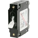 Blue Sea Systems 7353 AC/DC C-Series Single Pole Magnetic CA1 White Circuit Breakers (20 AMP)