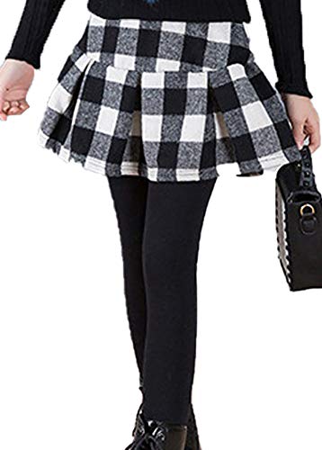SG-TECH Jupe-Culotte à Carreaux pour Fille Pantalon Thermique Hiver Cover