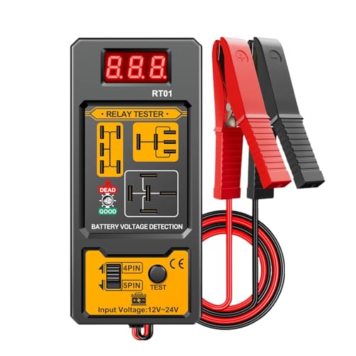 Probador de baterías automotriz 12V y 24V digital para camiones y coches