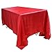 TINWARM Rettangolare Tovaglia in Raso per la Decorazione di Matrimonio/Compleanno/Battesimo del Bambino/Eventi 250 * 350CM (98.4in x 137.8in)- Rosso immagine