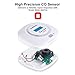 3 Packs Carbon Monoxide Detectors - Hembisen CO Alarm Detector Monitor Battery Operated with Digital Display for House Kitchen Restaurant Hotel Office