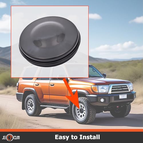 Image of Front Axle Hub Grease Cap 43514-28010 43514-0K010 Compatible with Toyota 4Runner FJ Cruiser Previa Sequoia Tacoma Tundra GX460 GX470 Dust Cap