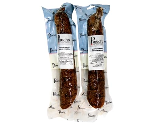 1/2 Salchichón Ibérico de Bellota – Sabor excepcional en cada bocado, con el equilibrio perfecto entre grasa y pimienta.