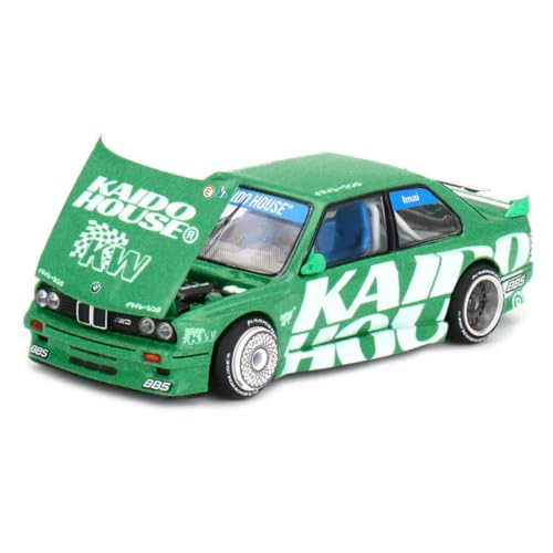 Diecast Model Car Compatible with Kaido House x Mini GT 1:64 BMW M3 (E30) Kaido GT V2 Green Limited Edition KHMG242