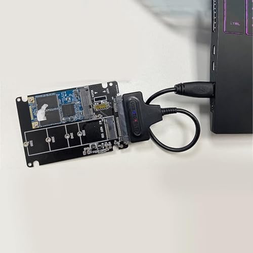 M.2 mSATA Adaptador Caja para SSD Conversión Aluminio miniatura 5