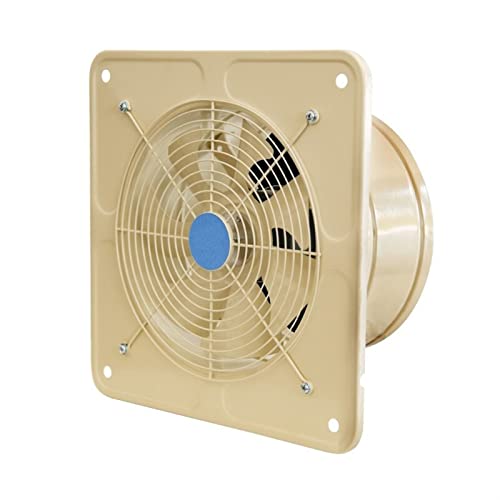 Ventilador de ventilación de alta velocidad 8/10/12 pulgadas, ventilador metálico fuerte para cocina, extractor potente para baño con válvula check y rejilla protectora miniatura 1