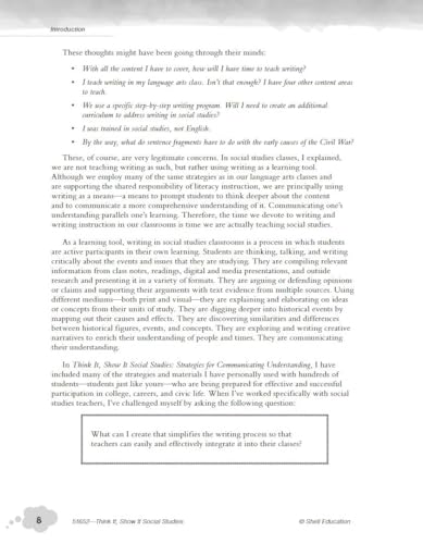 Think It, Show It Social Studies: Strategies for Communicating Understanding - Teacher Resource Provides Strategies to Develop Clear and Concise Writing Skills (Professional Classroom Resource) - Image 6