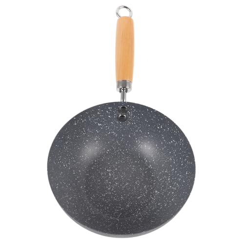 Wok pequeño antiadherente 20 cm con fondo redondo miniatura 1