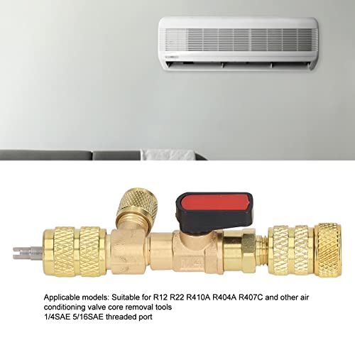 Adaptador R410 para Mini Split, herramienta de carga y reparación miniatura 5