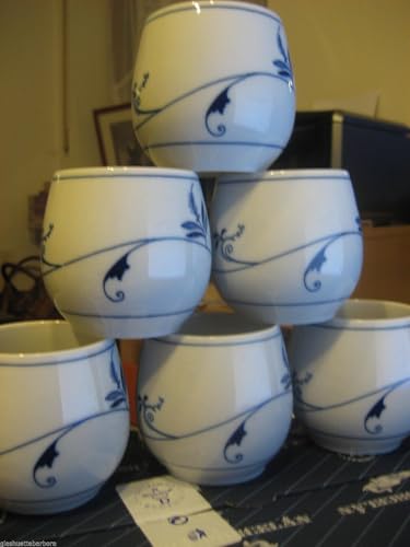 Zwiebelmuster Bohemia Eco 6 x Original Blue Onion Pattern Coffee Mug Banak 10.14 oz Set of 6 Pieces Pot/Hand Painted