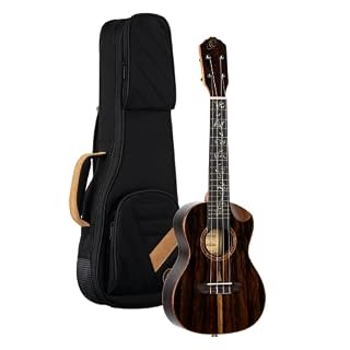 Ukulélé Concert électro-acoustique Ortega Guitars – Série Elite – housse incluse – Solid Ziricote (RUET-ZC) - Les Beatles, Paul McCartney, John Lennon, RIngo Starr, George Harrison