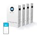 48V 100Ah (4 PACK) Wall-Mounted LiFePO4 Battery with 100A BMS, Max. 5120W Power,10000+ Cycles, Suit for Solar,Back UP Power,Off-Grid