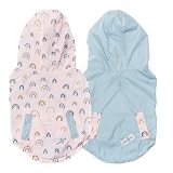 Lucy & Co. Reversible Raincoat for Dogs & Pets - Dog Raincoat - Fashionable and Comfy Water Resistan