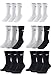 Produktbild Nike 18 Paar Socken Herren Damen Sparset Tennissocken Sportsocken Laufsocken Paket Bundle SX4508 Weiß Schwarz Grau, Sockengröße:42-46, Farbe:weiß/grau/schwarz