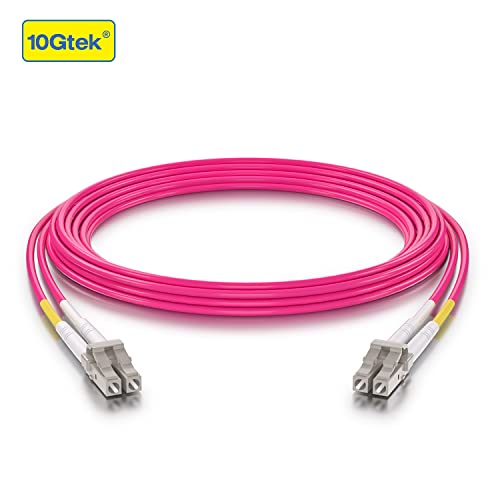 Image of 10Gtek Fiber Patch Cable - ๐๐ ๐๐ผ ๐๐ ๐ข๐ ๐ฐ 10Gb /Gigabit Multi-Mode Jumper Duplex 50 /125ฮผm LSZH Fiber Optic Cord for SFP Transceiver, Magenta, 12-Meter(39.4ft)