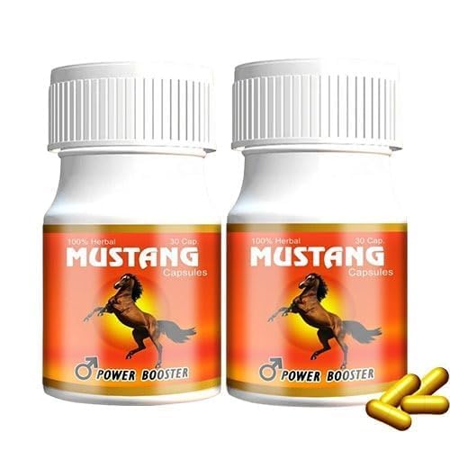 Mustang Power Booster Capsules Boost Men Muscle Growth and Energy Ayurvedic -30 Capsules Pack of 2 (B0CRPPJ8XJ) Amazon Price History, Amazon Price Tracker