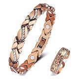 YANCHUN Copper Bracelet Ring Set for Women Arthritis Bracelet Therapy Bracelet Copper Ring Pain Reli