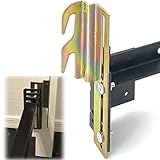 Goodgoods 2Pcs #711 Bolt-On to Hook-On Bed Frame Conversion Brackets with Hardware Hook Plate,Headboard Hook Set, Hook on Bed Rails, Hook on Bed Frame Brackets