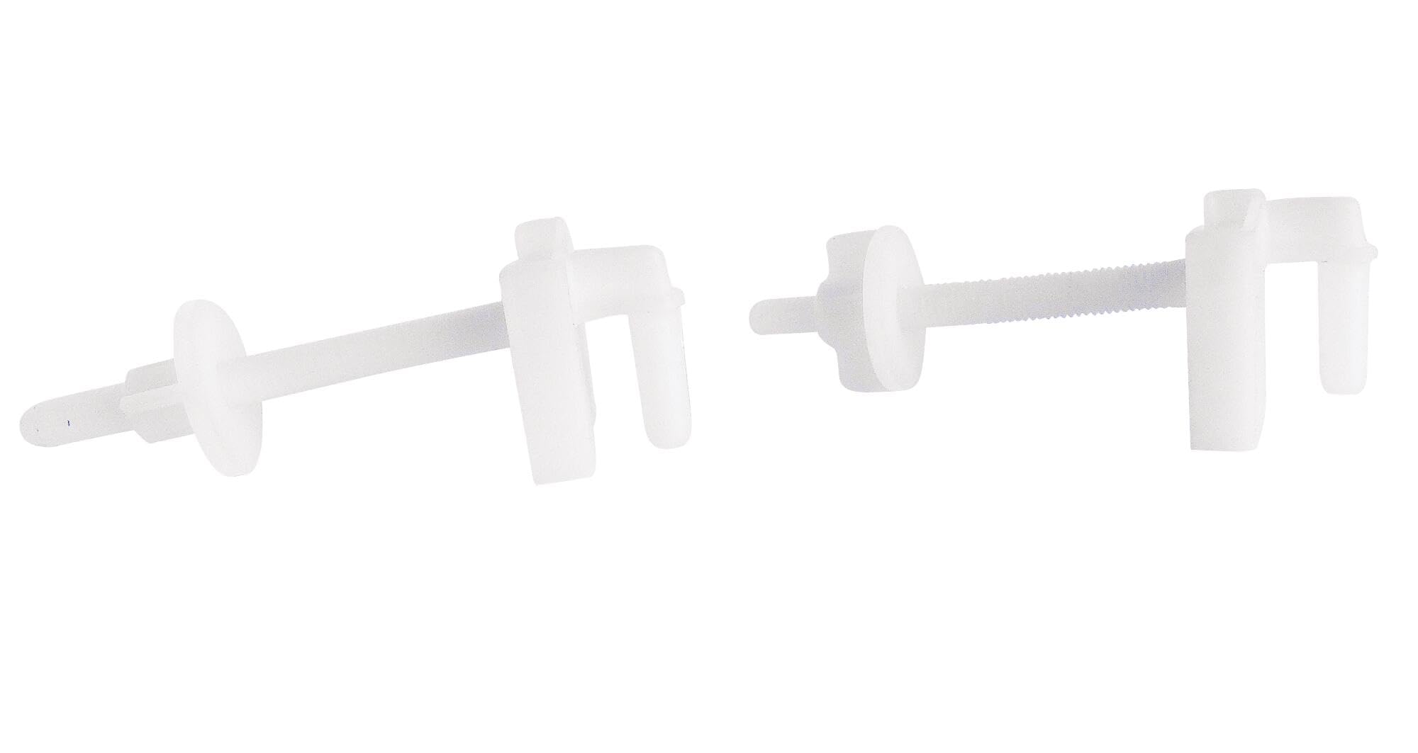 SOMATHERM FOR YOU - Flap fissazione WC con 2 viti con teste quadrate, due dadi 2 e piastra - plastica