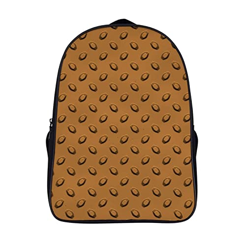 Mochila de moda marrón con efecto 3D Cool y estructura ergonómica
