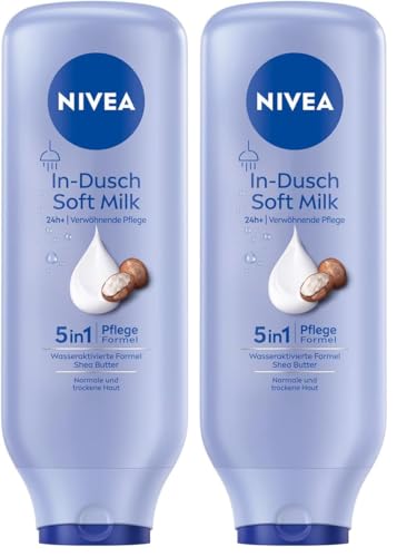 Nivea, Balsamo corpo vellutante Sotto la Doccia, 400 ml (Confezione da 2)