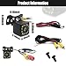 QUICTO Car Backup Camera, Waterproof Ultra HD 12 LED Night Vision Rear View Camera, 170° Wide View Angle Long License Plate Frame Camera, Universal Cars, SUV, Trucks, RV