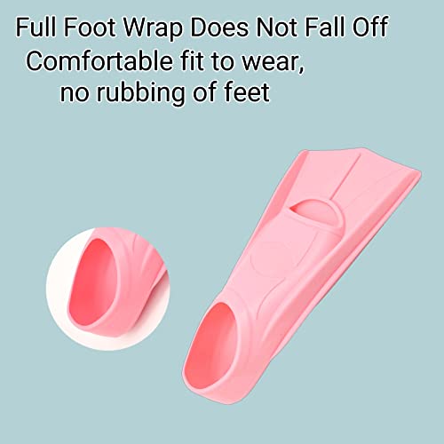 Gugmoy Limited Edition Swimming Training Fins,Comfortable Silicone Swim Fin For Swimming And Diving,Size Suitable Beginners Kids Girls Boys Adults (Xxxs, 2D-Peachpink) #TOP3