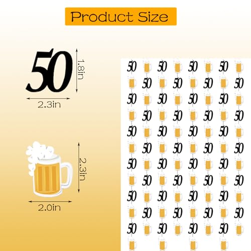 Image of Beer Birthday Banner for Beer Party and Birthday Wedding Party Supplies (Black+White)