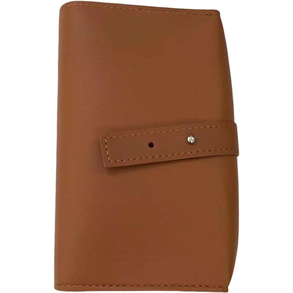 Sslvya Pu Leather Cable Bag with Snap Closure Travel Electronic Organizer Pouch for Usb Headphone Earphone Charger Cables