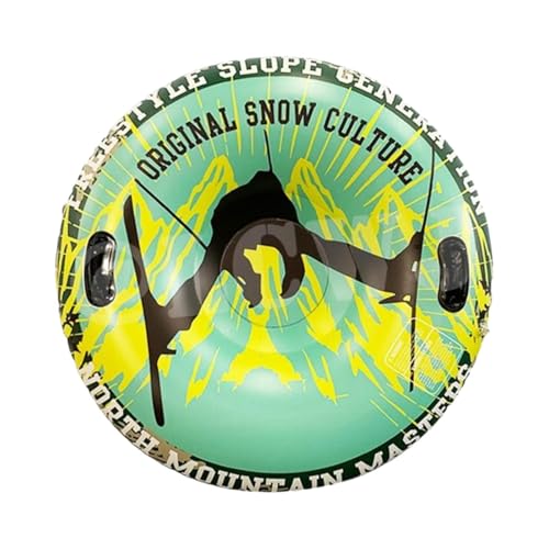 Yiju Inflatable Snow Tube Supplies Cute Skiing Tube Winter Sledding Toy Inflatable Snow Sled for Skiing Gift Outdoor Activities