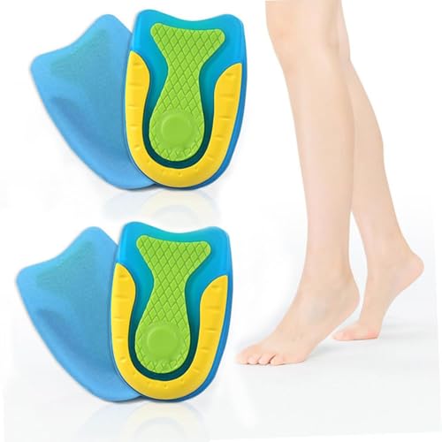Voarge 2 Paires de Talonnette Gel Silicone Antichoc Amortissante Orthopédique, pour protéger vos talons et tendons d'achilles et soulager L