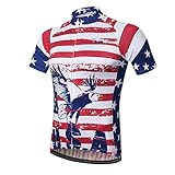 XUNQI Maillot de ciclismo de manga corta para hombre