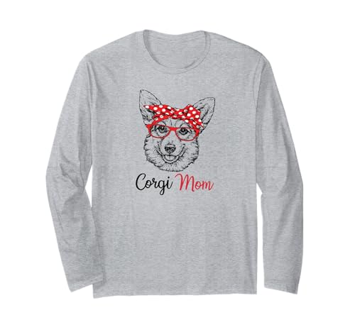 Funny Pembroke Welsh Corgi Mom Dog Lover Maglia a Manica