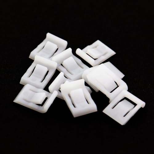 CChiai 10PCS Cabinet Hinge Restrictor Clip 90 Degree Angle Restrictor Hinge Clip White Plastic Restrictor for Soft Close Cabinet Hinge - Image 5