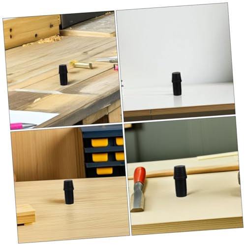 Abaodam Gewindeverbinder Mop Lackierverlängerung Stange Besen Spitzen Gewinde Besen Griff Teleskopstange Aufsätze Farbroller Verlängerungsstange Gewindespitze Ersatz Schwarz Kunststoff