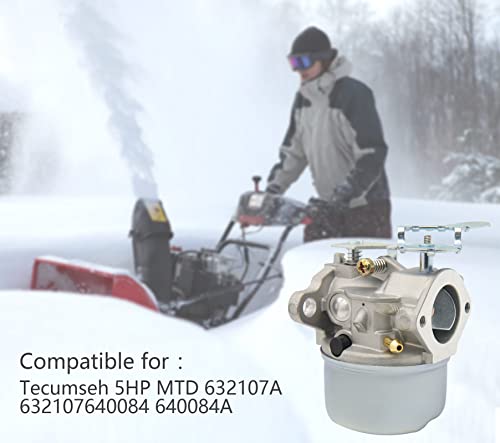 640084B Carburetor Snow Blower Carburetor Carb Compatible For Tecumseh 5Hp Mtd 632107A 632107 640084 640084A Toro 521 Snow Blower Hssk40 Hssk50 Hs50 Lh195Sa - For 640084B Snow Blower Carburetor #TOP6