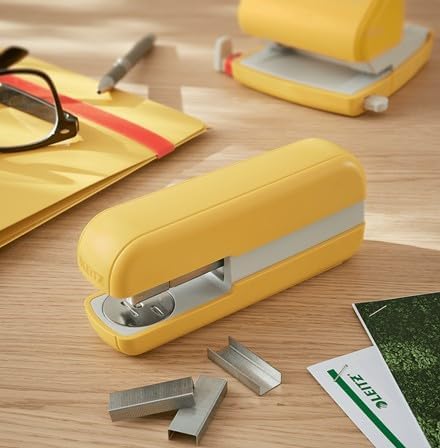 Miniatura 4 de Leitz Grapadora, capacidad para 30 hojas, rango acogedor, amarillo cálido, 55670019