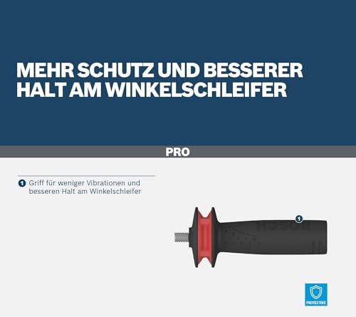 Poignée PRO Handle Bosch avec Vibration Control pour un meulage précis et stable - 6