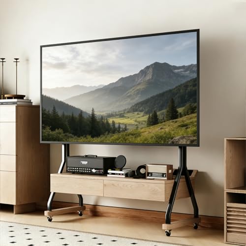 �L���X�^�[�t���ړ����e���r�X�^���h�A40�`85�C���`�e���r�Ή��A��]���t���A�e���r��A���r���O���[���A�I�t�B�X�A��c���ɍœK(C)