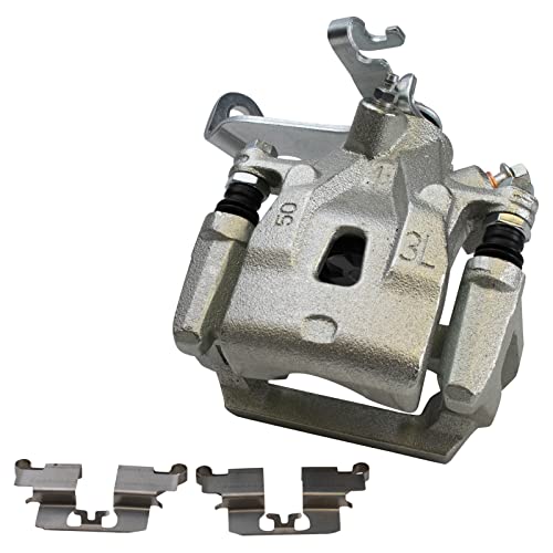 Image of TRQ Rear Left Brake Caliper w /Bracket Drivers Side