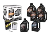 V-Twin Oil Change Kit Mineral w/Chrome Filter, Evolution