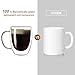 Aurzen 2 Pack Double Walled Glass Coffee Mugs with Handles, Large Insulated Layer Coffee Cups, 12oz Clear Borosilicate Mugs, Perfect for Cappuccino, Tea, Microwave Safe