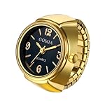 [ＪＥＷＥＬＲＹＷＥ] リングウォッチ レディース ステンレス フリーサイズ 指輪: 色変り リング時計 アナログ 防水 クォーツ時計 ファッション アクセサリー - 誕生日 クリスマス バレンタインデー プレゼント