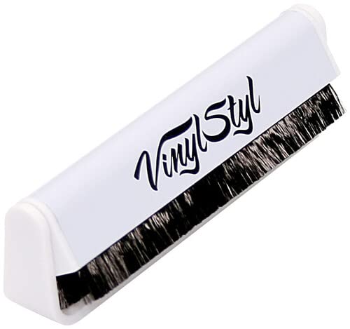 Vinyl Styl Anti-Static Vinyl Record Cleaning Brush - Micro Fiber (White) #TOP1